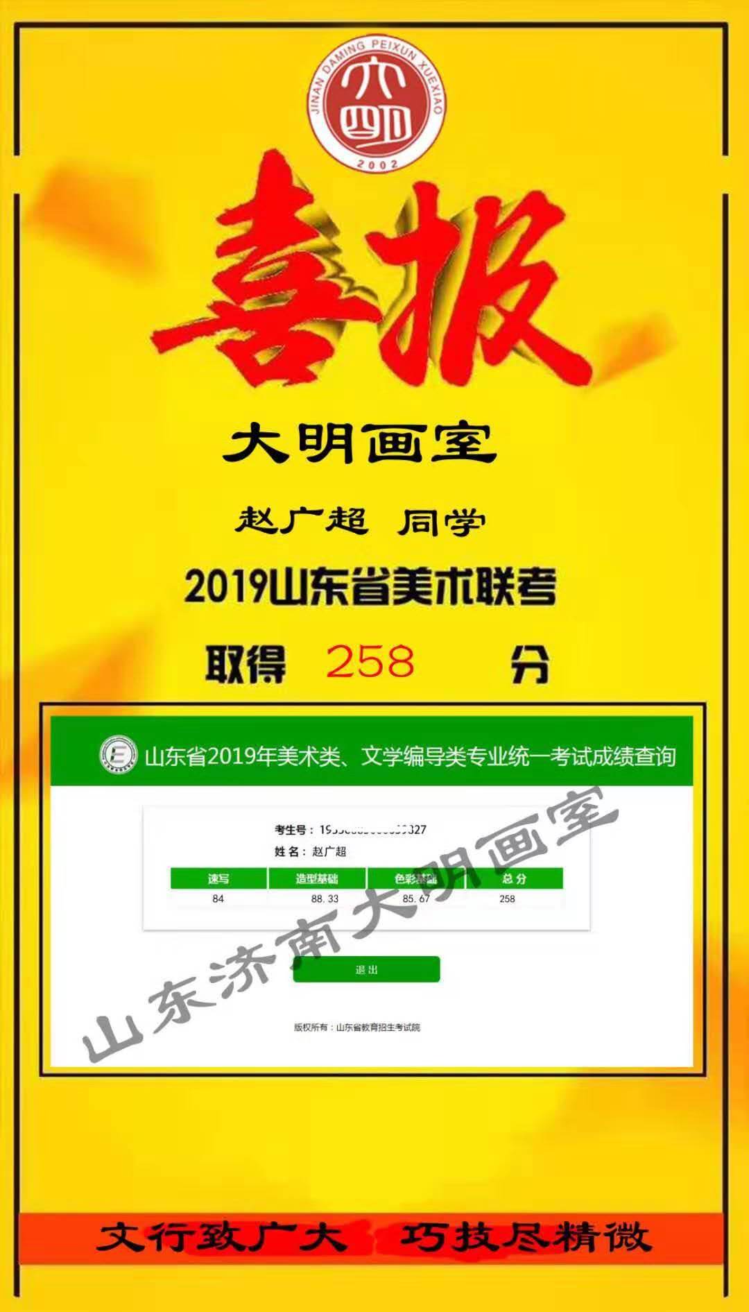 2019年教学成绩